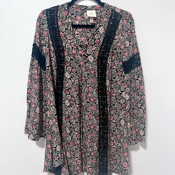 Knox Rose Black and White Asymmetrical Tunic XS - Picture 1 of 9
